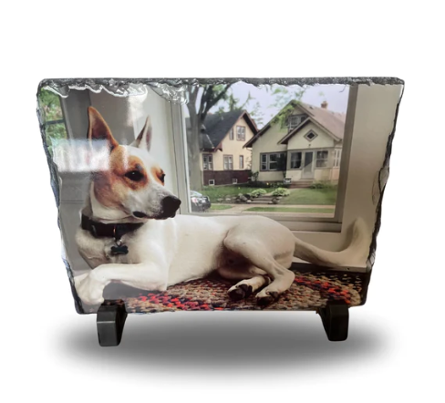 Capturing Cherished Moments: PawPrint Memories Personalized Pet Photo Slate