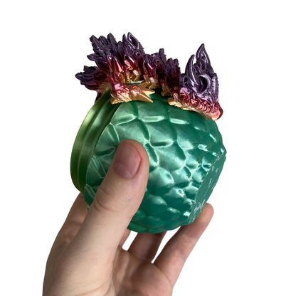 Mystery Dragon Egg with a 3D-Printed Articulated Dragon Inside