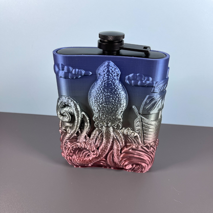 Hip Flask with 3D-Printed Flask Cover: The Ultimate Gift for Alcohol Lovers!