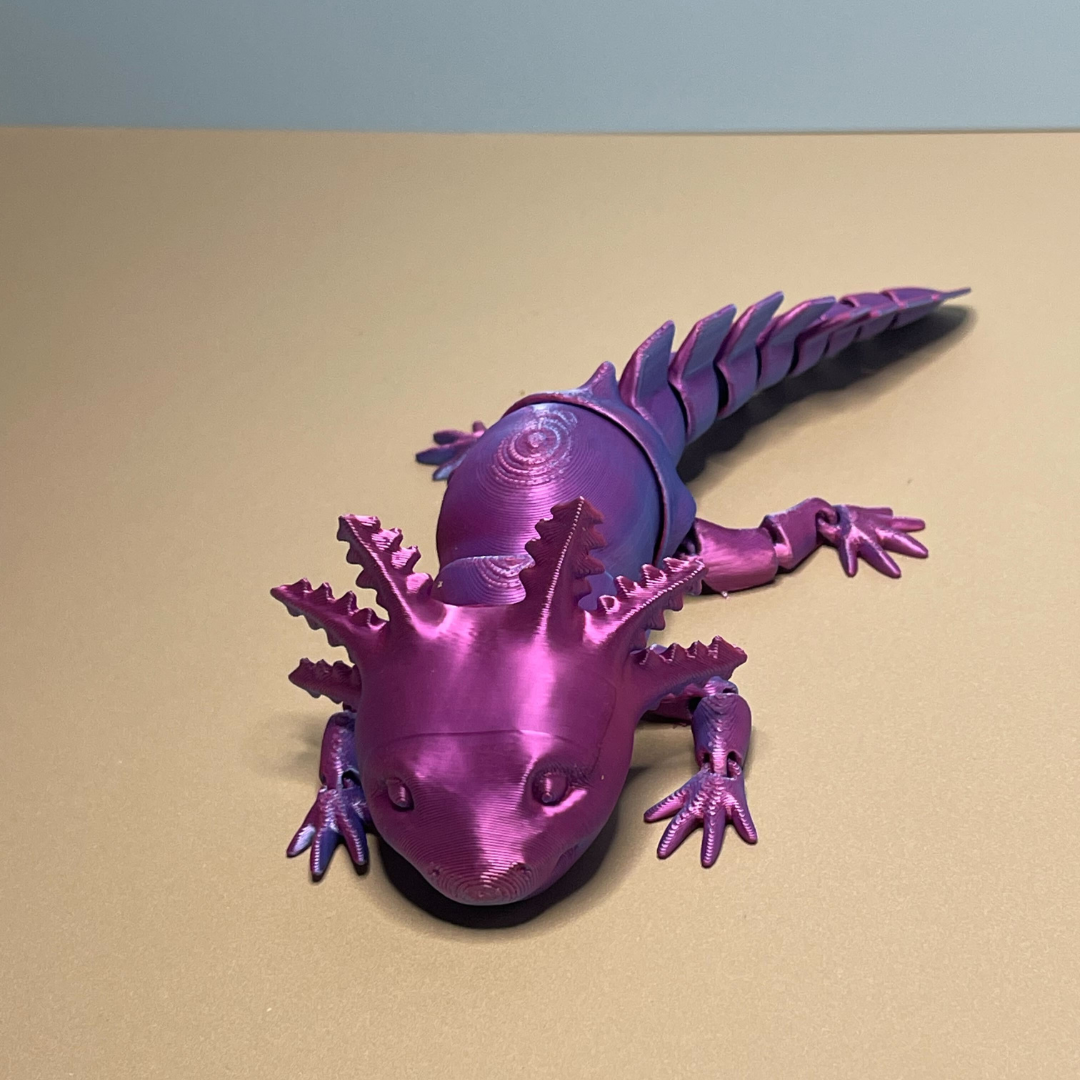 3D-Printed Articulated Axolotl