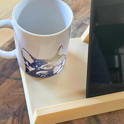 Versatile Bookstand with Built-in Coffee Holder: Perfect Reader's Gift