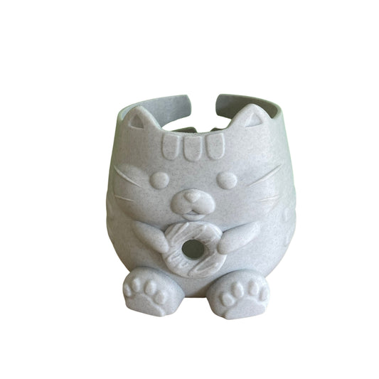 Adorable Cat & Donut Yarn Bowl: Enhance Your Crafting Experience with Charm and Functionality