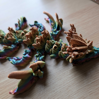 3D-Printed Reef Dragon - Customizable Colors