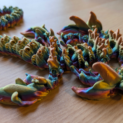 3D-Printed Reef Dragon - Customizable Colors