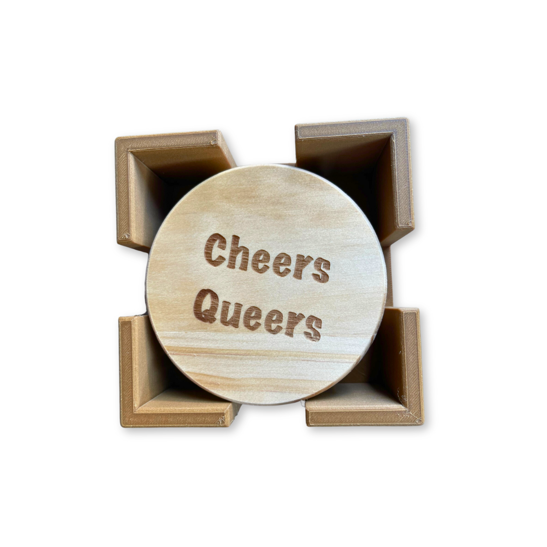 Cheers Queers Coasters - Set of 4