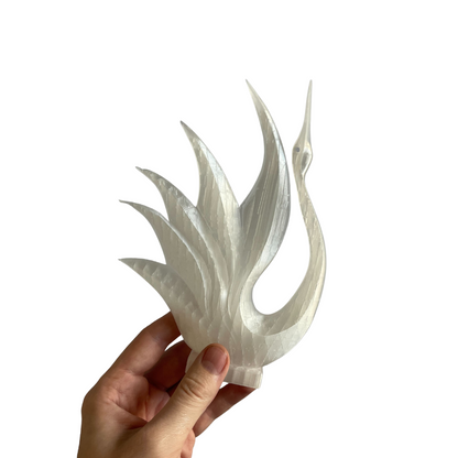 3D-Printed Crystal Swan