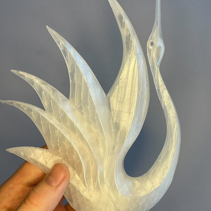 3D-Printed Crystal Swan