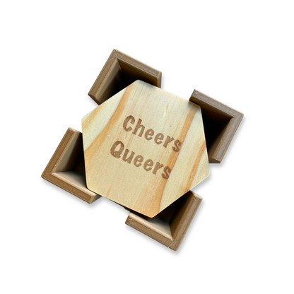 Cheers Queers Coasters - Set of 4