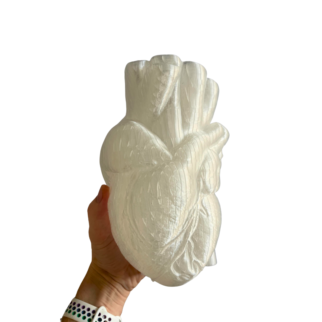 3D-Printed Crystal Heart Vase