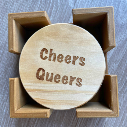 Cheers Queers Coasters - Set of 4