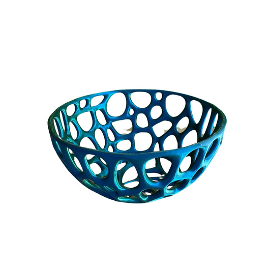 Elegant 3D Printed Voronoi Decorative Bowl: Versatile Home Accent for Plants and Fruits