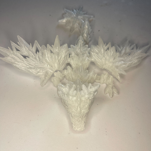 3D-Printed Baby Winged Winter Dragon