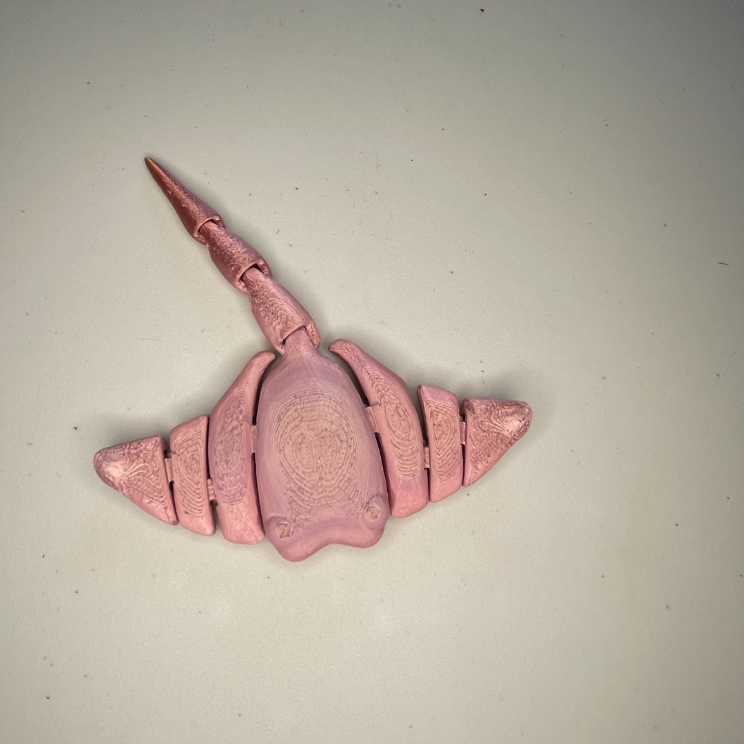 3D-Printed Baby Fidget Manta Ray