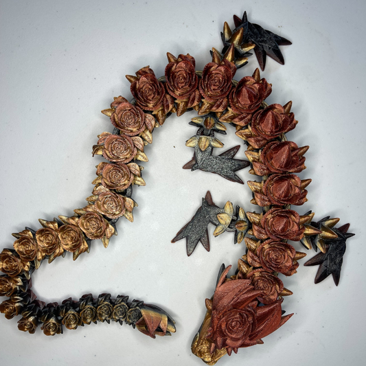 3D-Printed Rose Dragon - Perfect for Dragon Collectors and Display