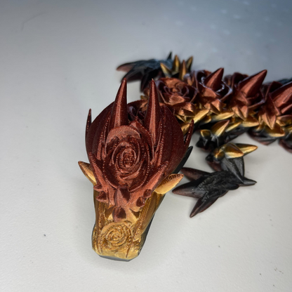 3D-Printed Rose Dragon - Perfect for Dragon Collectors and Display