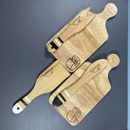 Small Cheeseboard with Cheese knives - Kitchen Gift Kit for Cheeseboard Nights & Housewarming Gifts