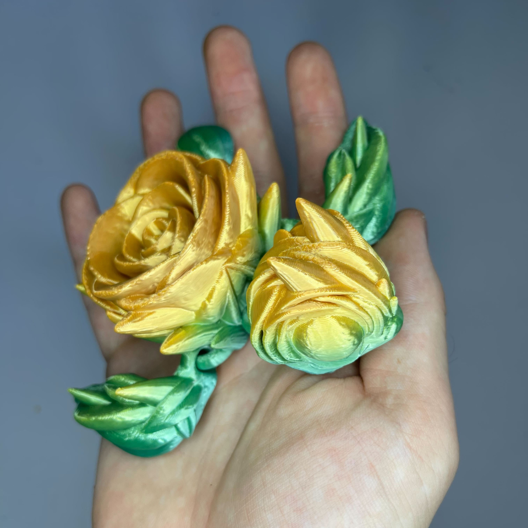 3D-Printed Rainbow Rose Turtle