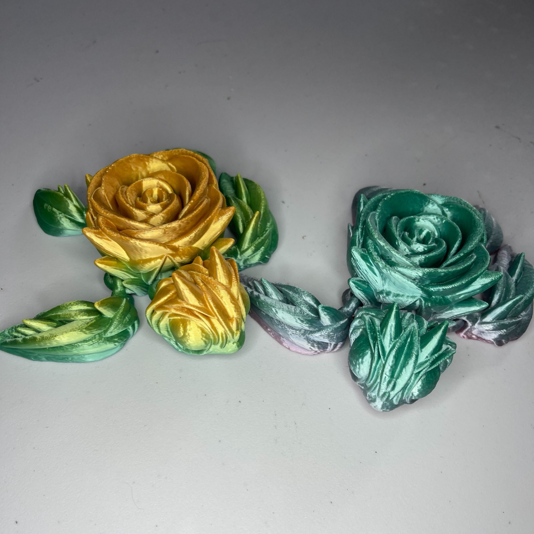 3D-Printed Rainbow Rose Turtle