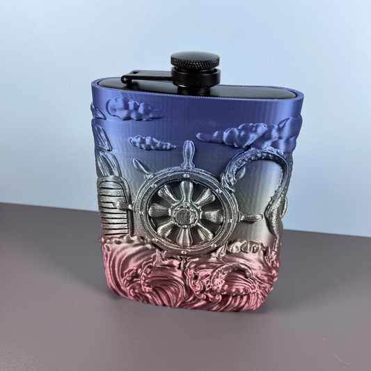 Hip Flask with 3D-Printed Flask Cover: The Ultimate Gift for Alcohol Lovers!
