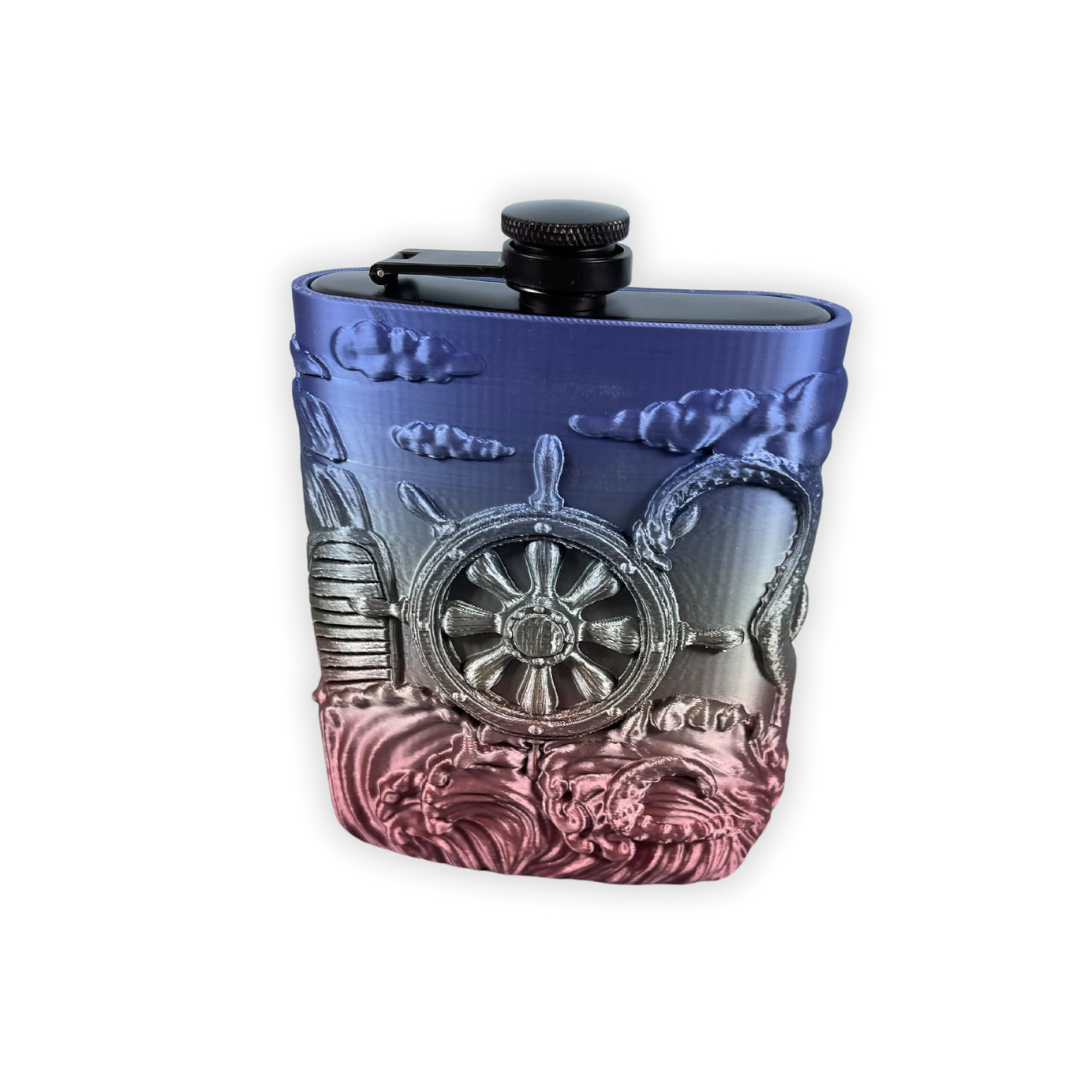 Hip Flask with 3D-Printed Flask Cover: The Ultimate Gift for Alcohol Lovers!