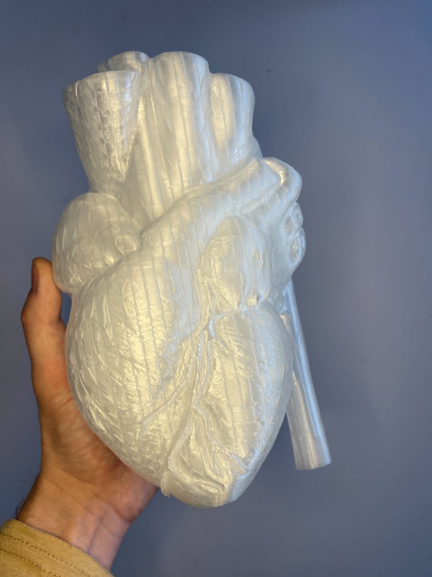 3D-Printed Crystal Heart Vase