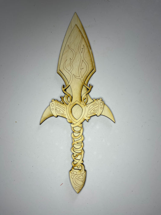 Wooden Fantasy Vine Sword