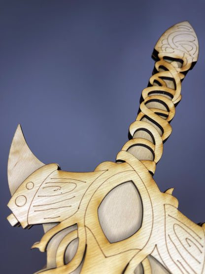 Wooden Fantasy Vine Sword