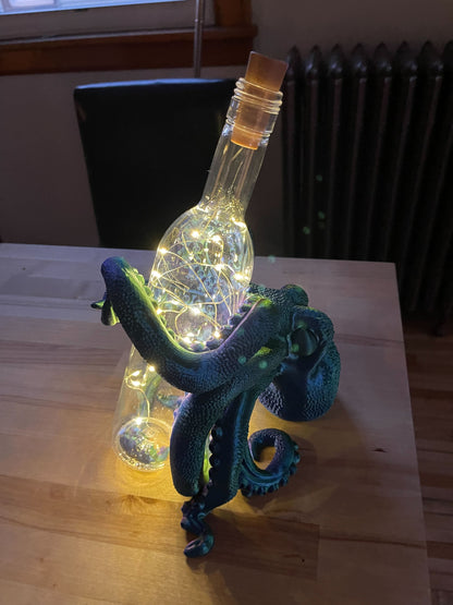 3D Printed Octopus Wine Bottle Lamp