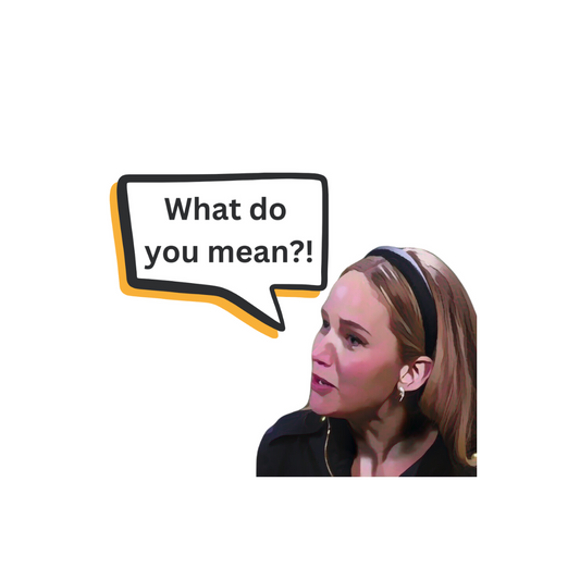 'What Do You Mean' by Jennifer Lawrence Sticker