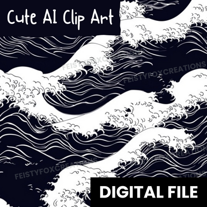 Cute AI Clip Art | Japanese Wave