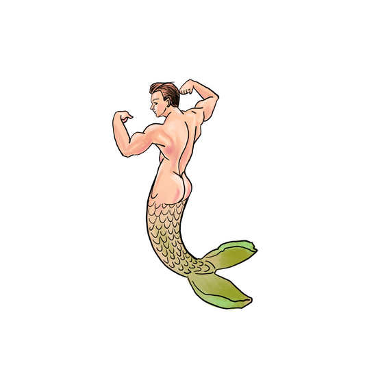 Sexy Merman Sticker