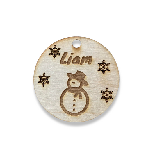 Personalized Snowman Ornament