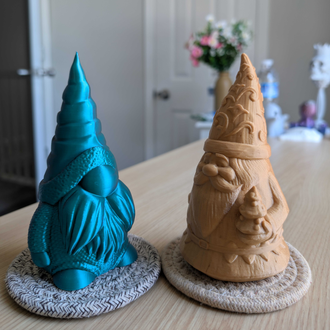 Holiday Gnome & Santa Claus Set – Festive 3D-Printed Pair for Your Holiday Decor