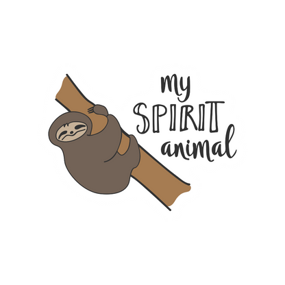 Slow Down and Laugh - 8 Lazy Sloth Stickers for Your Notebook, Laptop, and More