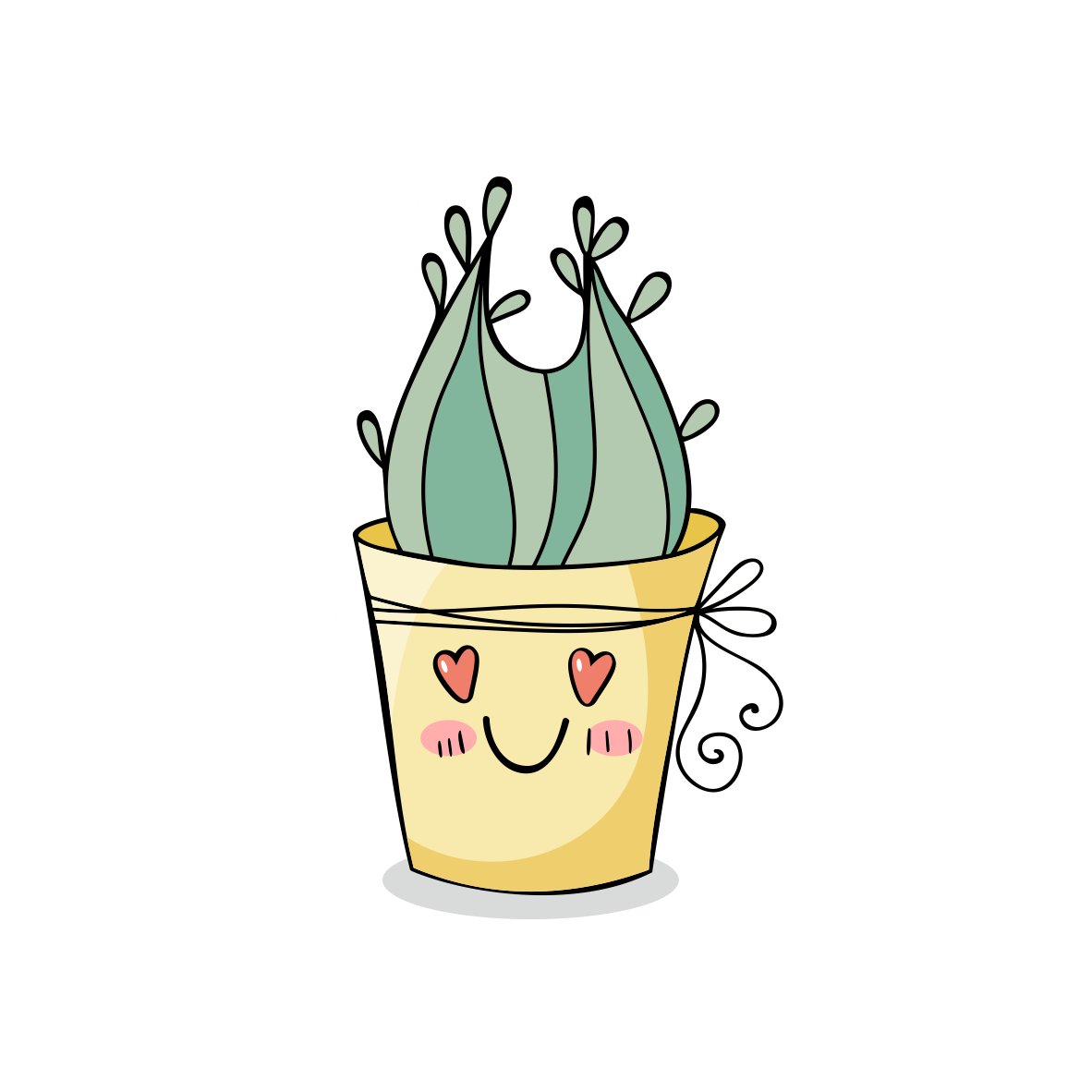 Cute Plant Stickers for Succulent, Cactus, and Palm Tree Lovers!