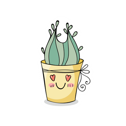 Cute Plant Stickers for Succulent, Cactus, and Palm Tree Lovers!