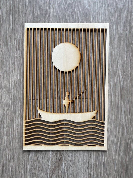 Custom Made Wood Boat Wall Art - Perfect Addition to Your Home