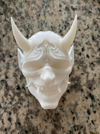 3D-Printed Oni Mask for Cosplay and Decoration