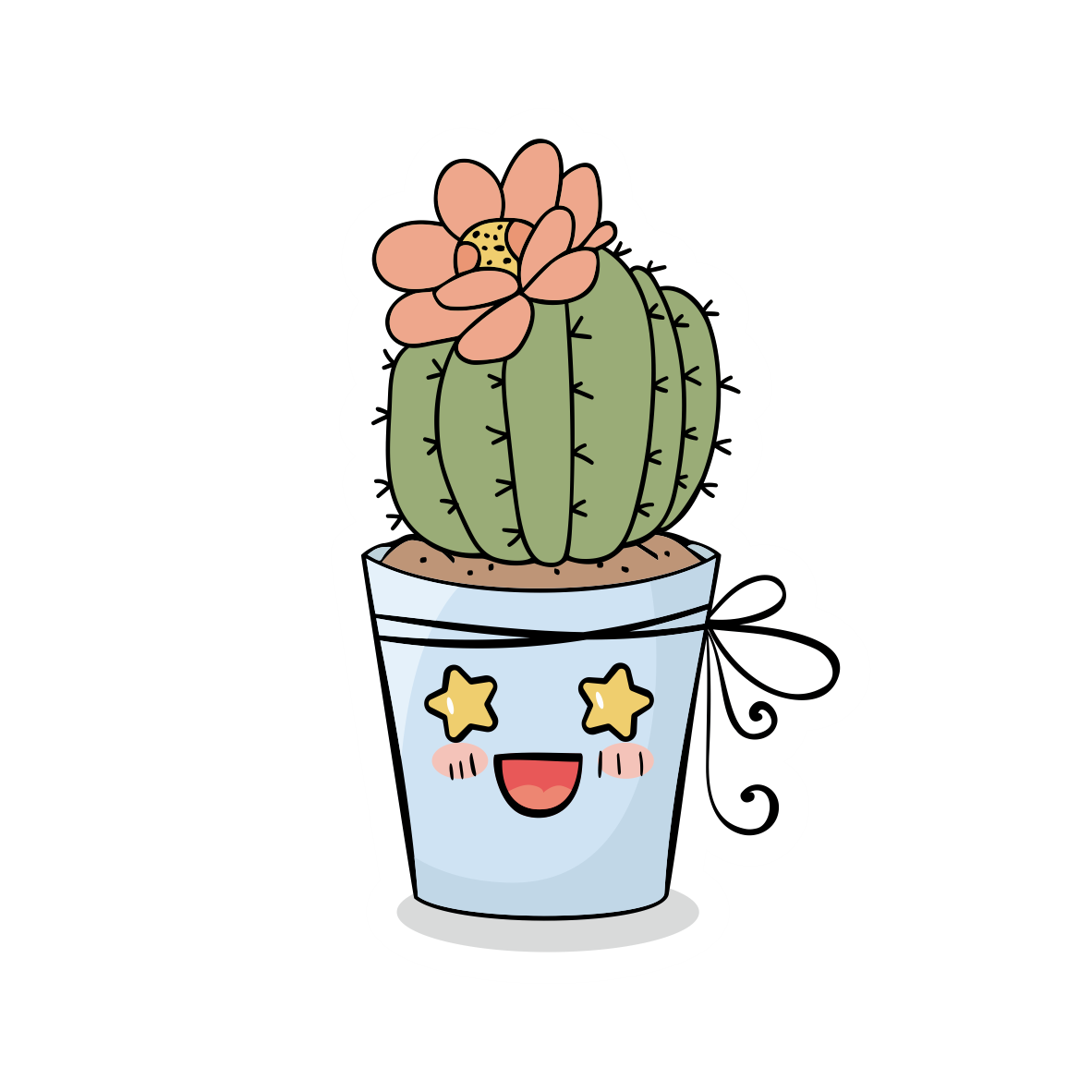 Cute Plant Stickers for Succulent, Cactus, and Palm Tree Lovers!