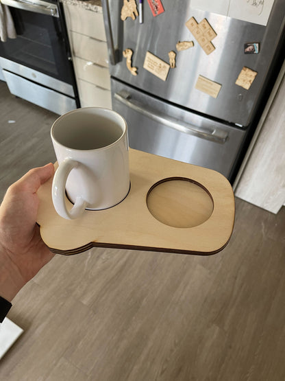 Ultimate Mother's Day Gift - Wooden Dual Purpose Coffee and Snack Tray