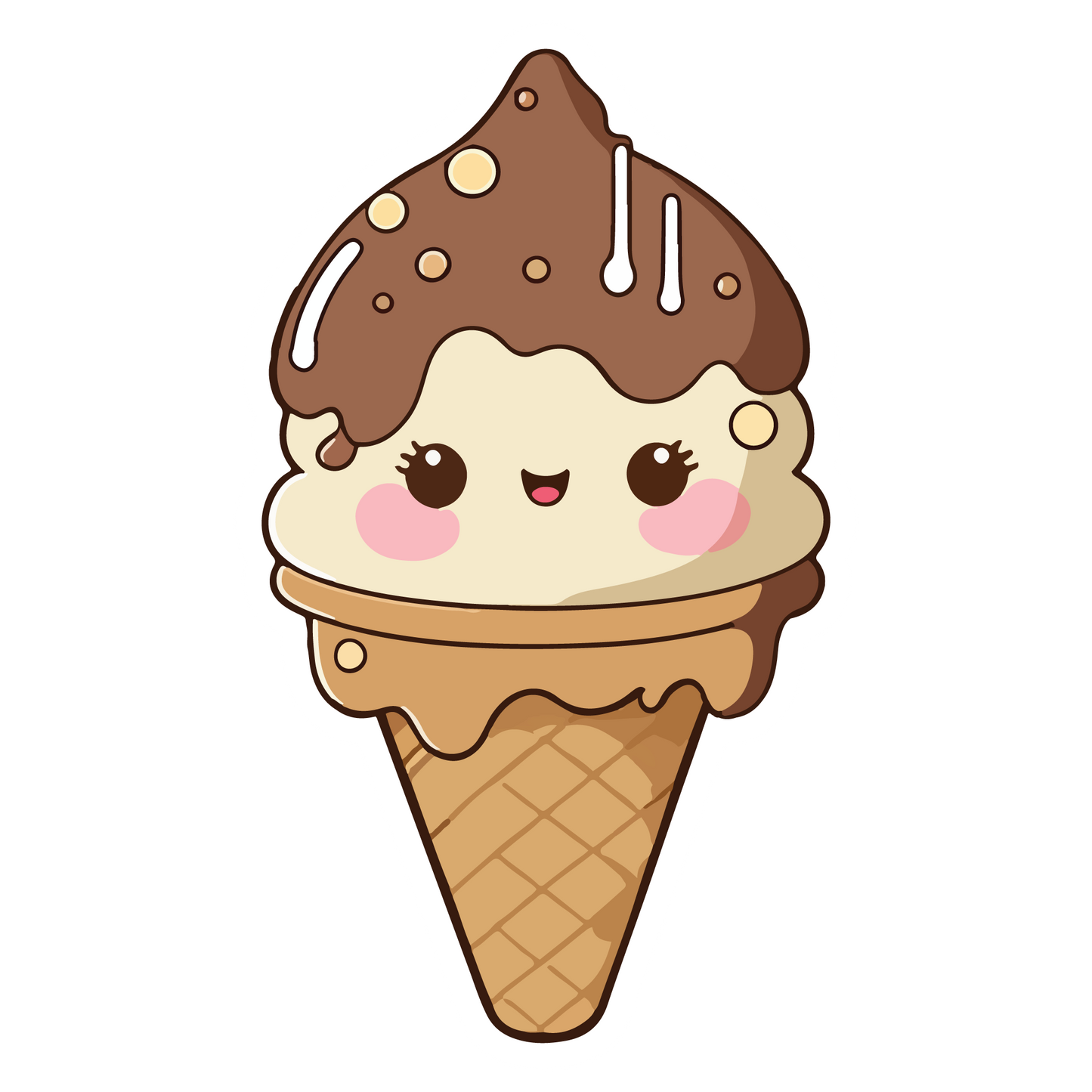 Cute Ice Cream Stickers