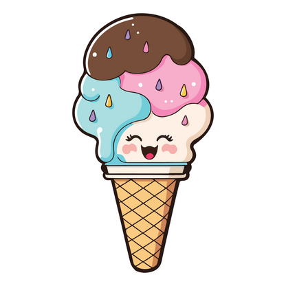 Cute Ice Cream Stickers