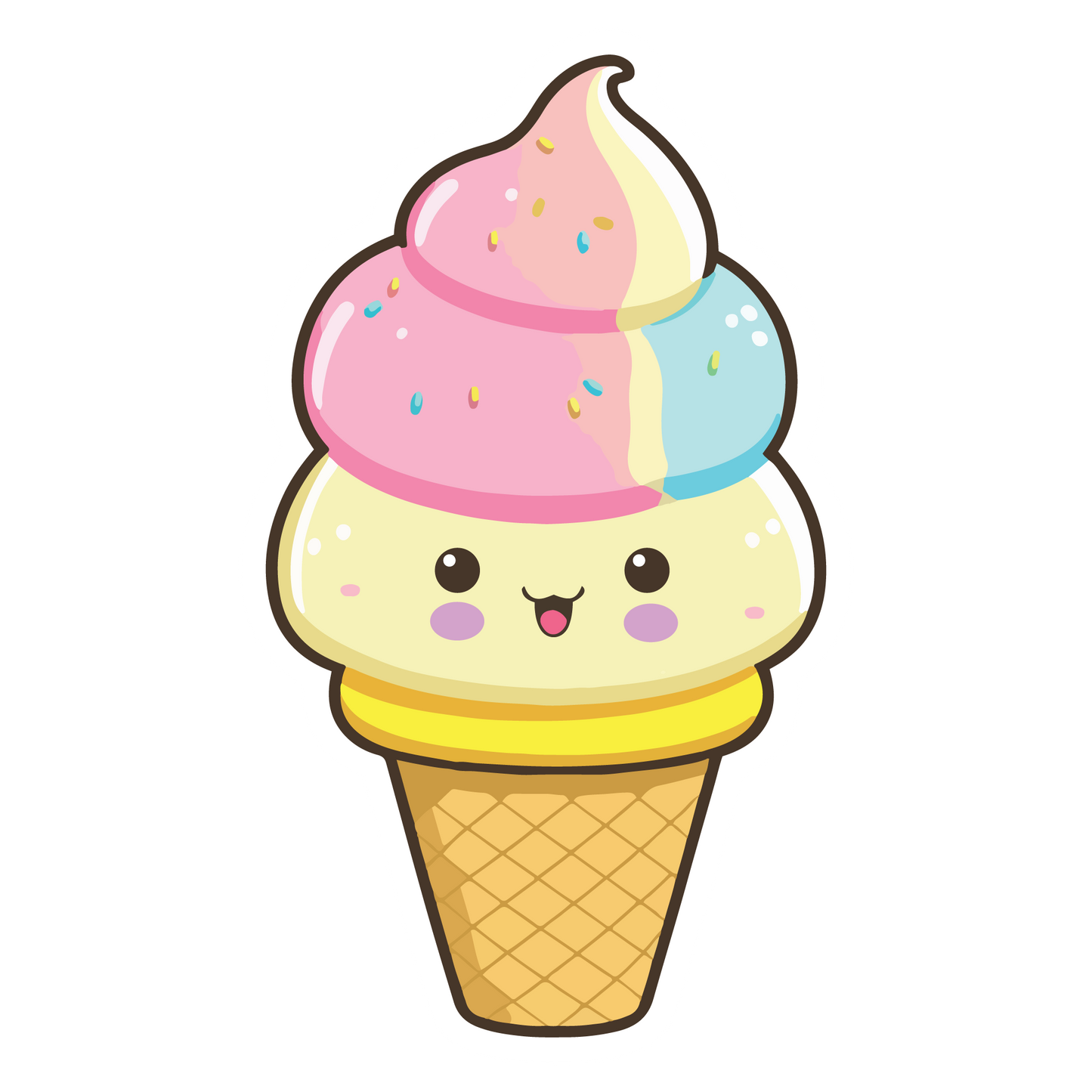 Cute Ice Cream Stickers